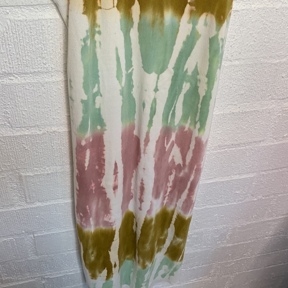 Young Fabulous & Broke Tie Dye Ribbed Knee Length Racerback Dress sz Small - Picture 5 of 7